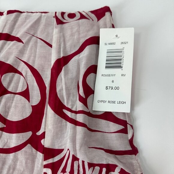 NWT Sunny Leigh Gypsy Rose Leigh A-Line Skirt Silk Blend Size 6 - Picture 4 of 9